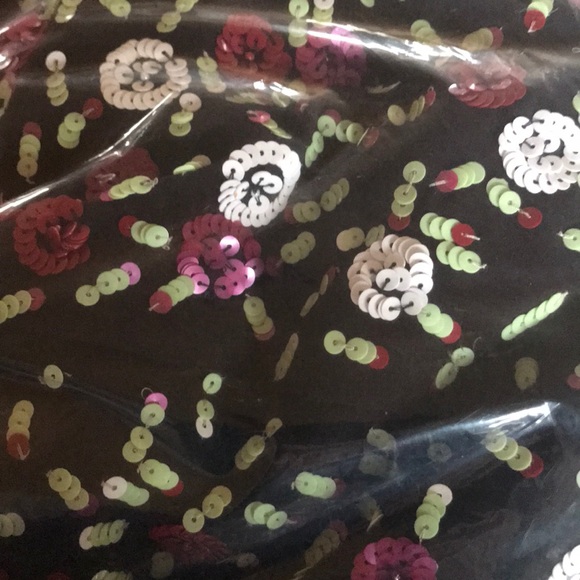 NWT LPA 138 Floral Sequin Wrap Maxi Dress - Picture 4 of 5